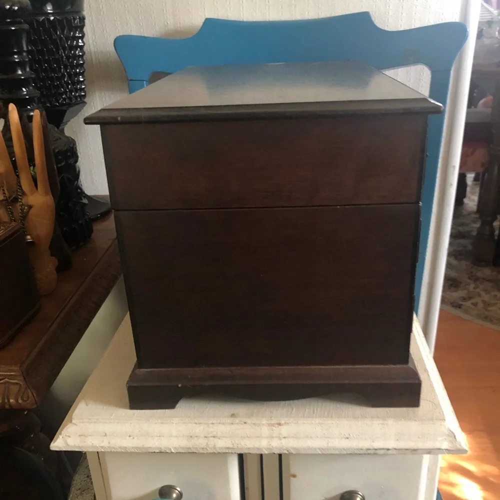 Vintage Wood Jewelry Box UNISEX